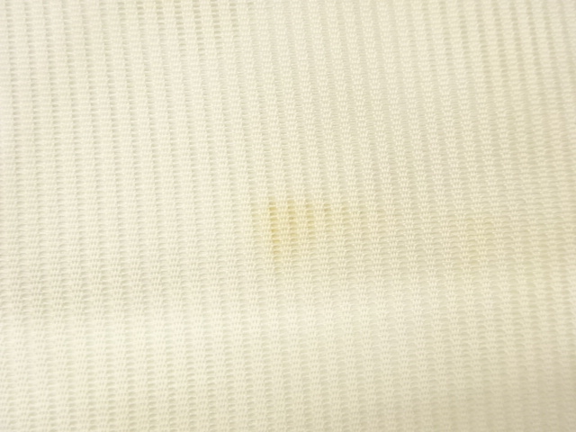  絽色紙に草葉・流水模様織出し名古屋帯